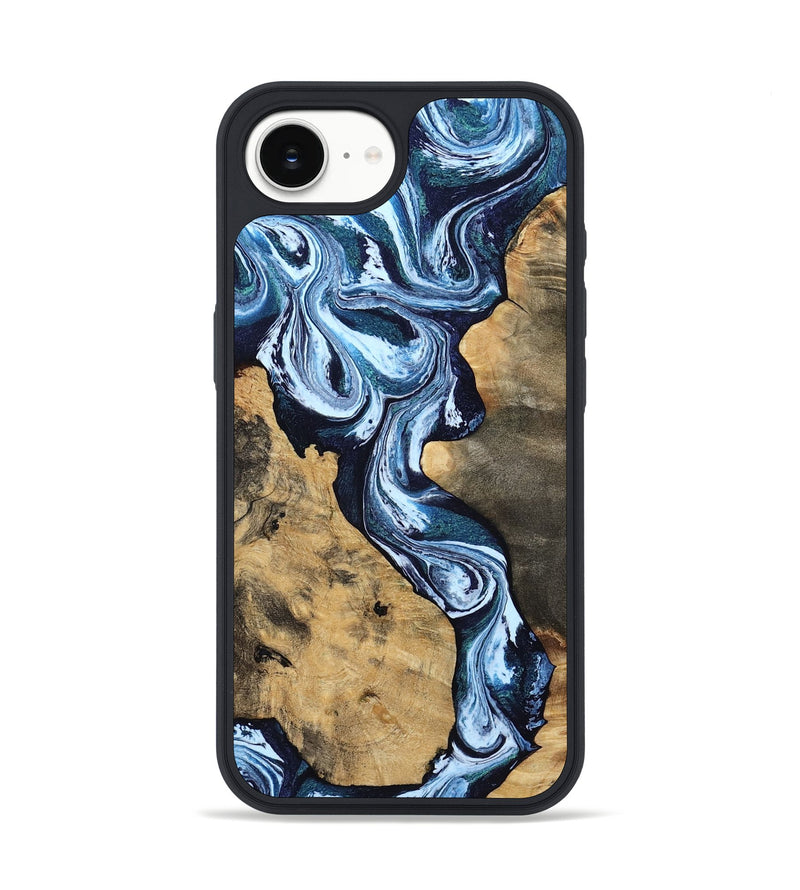 iPhone 16e Wood Phone Case - Taylor (Blue, 807435)