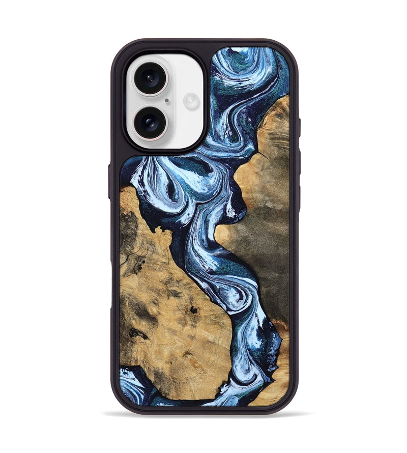 iPhone 17 Wood Phone Case - Taylor (Blue, 807435)