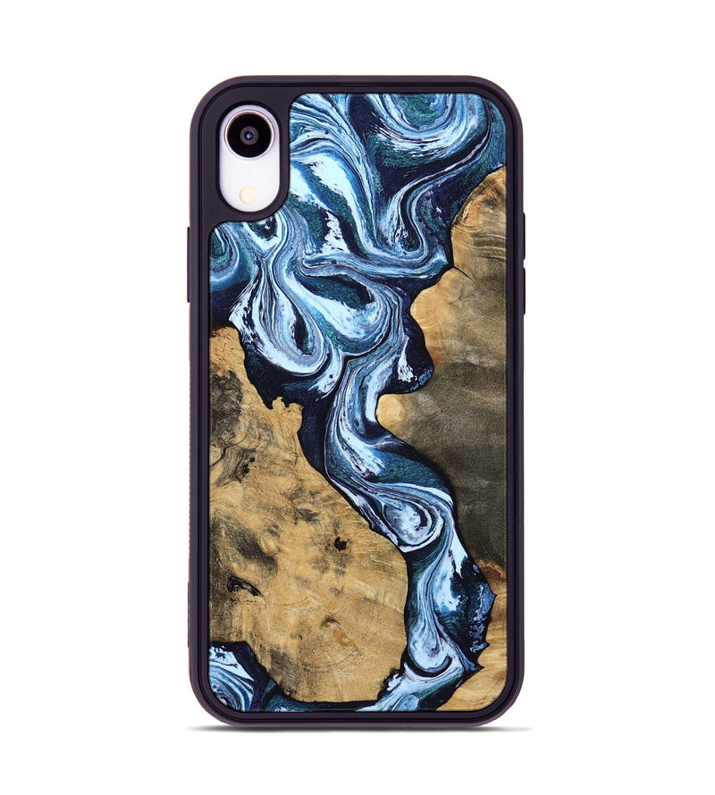 iPhone Xr Wood Phone Case - Taylor (Blue, 807435)