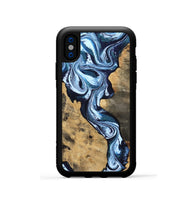 iPhone Xs Wood Phone Case - Taylor (Blue, 807435)