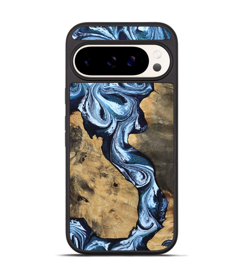 Pixel 9 Wood Phone Case - Taylor (Blue, 807435)