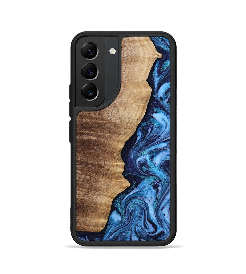 Galaxy S22 Wood Phone Case - Christy (Blue, 807436)