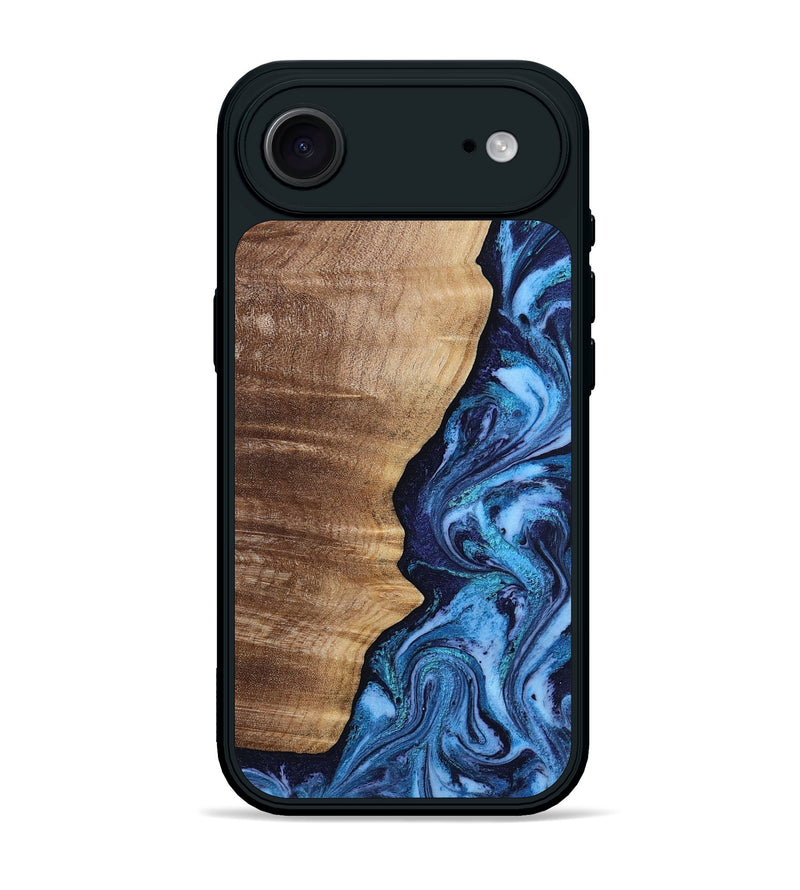 iPhone 17 Air Wood Phone Case - Christy (Blue, 807436)