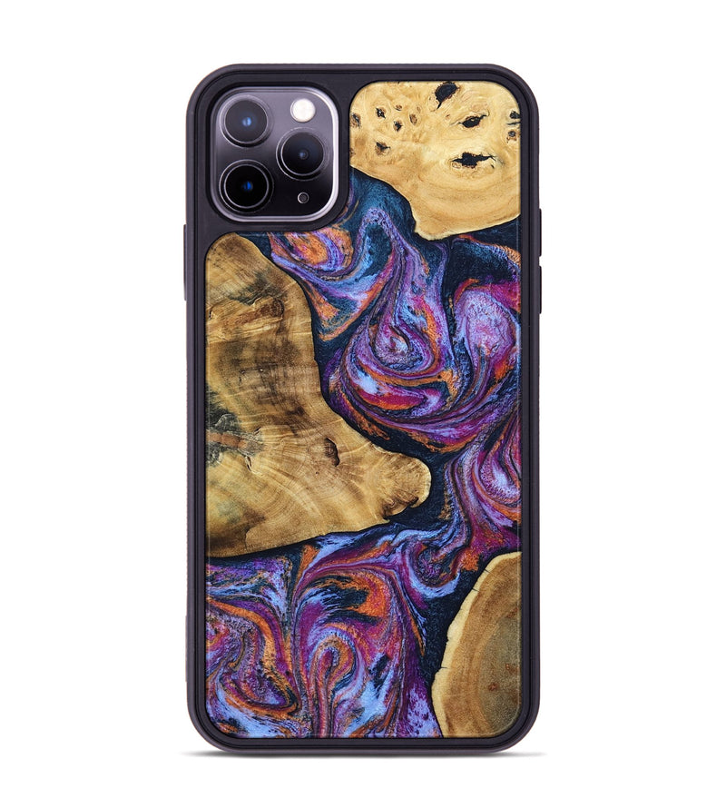 iPhone 11 Pro Max Wood Phone Case - Terra (Blue, 807437)