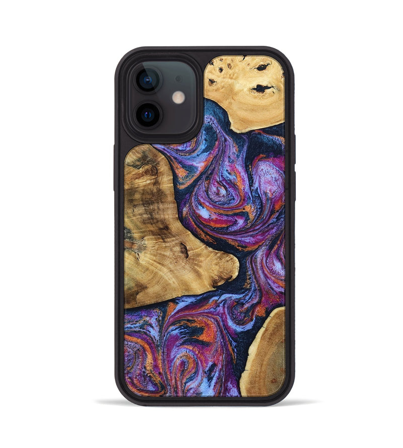 iPhone 12 Wood Phone Case - Terra (Blue, 807437)