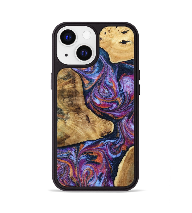 iPhone 13 Wood Phone Case - Terra (Blue, 807437)