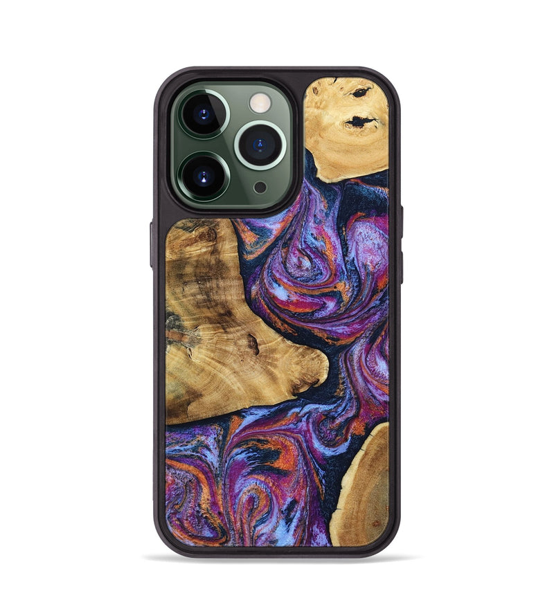 iPhone 13 Pro Wood Phone Case - Terra (Blue, 807437)