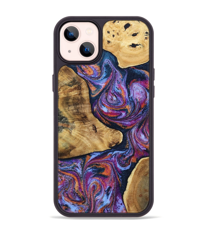 iPhone 14 Plus Wood Phone Case - Terra (Blue, 807437)