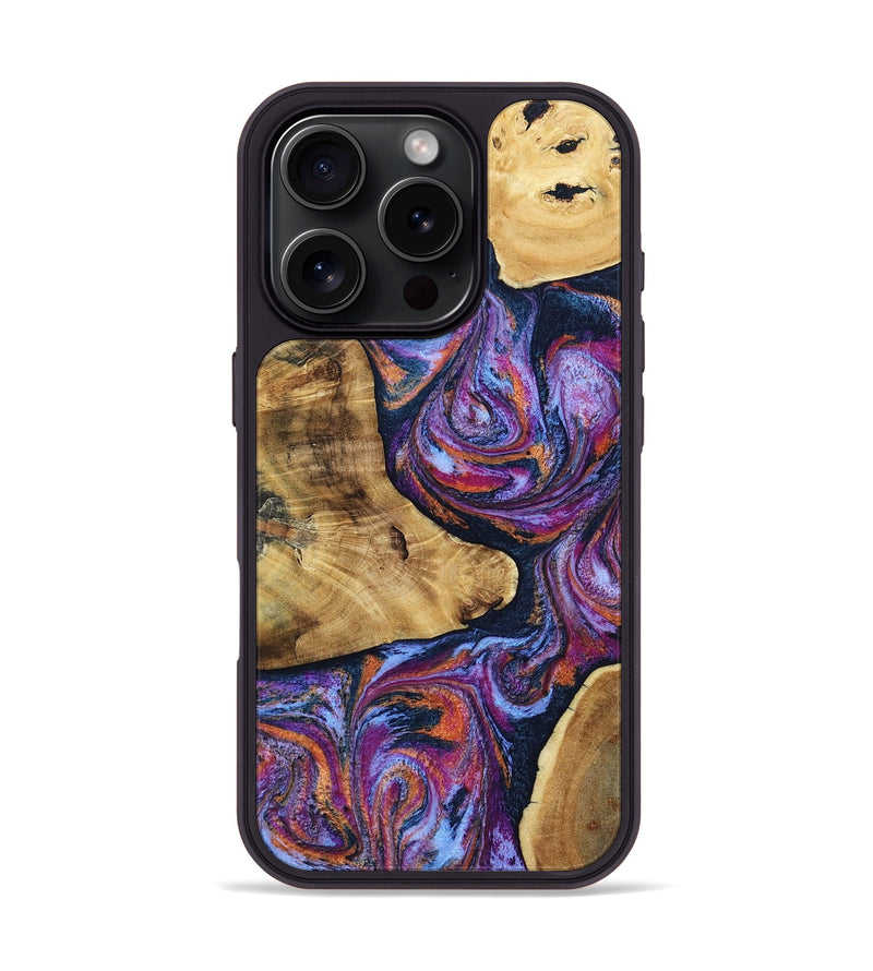 iPhone 16 Pro Wood Phone Case - Terra (Blue, 807437)