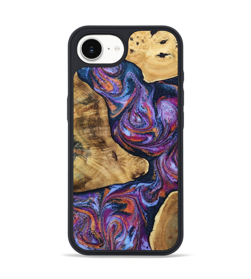 iPhone 16e Wood Phone Case - Terra (Blue, 807437)