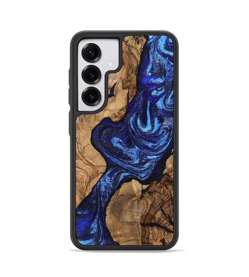 Galaxy S25 Wood Phone Case - Stacia (Blue, 807438)
