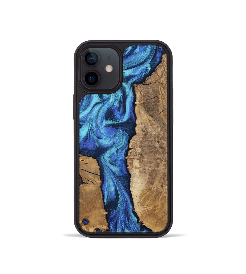 iPhone 12 mini Wood Phone Case - Jakai (Blue, 807439)