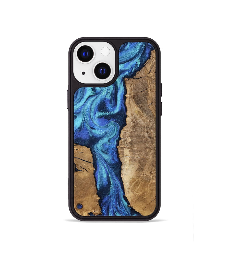 iPhone 13 mini Wood Phone Case - Jakai (Blue, 807439)