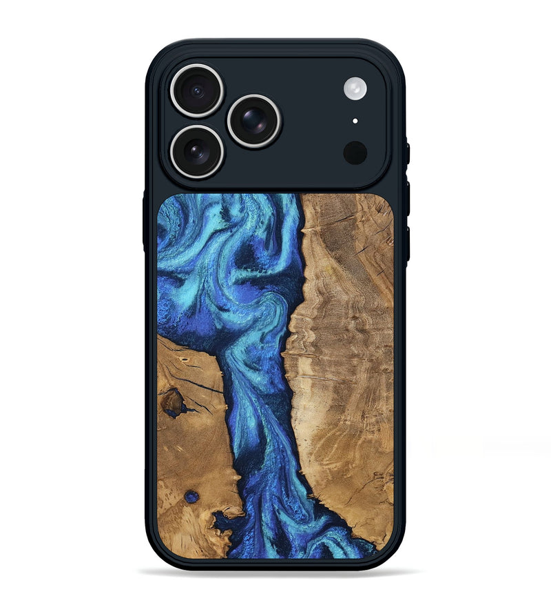 iPhone 17 Pro Max Wood Phone Case - Jakai (Blue, 807439)