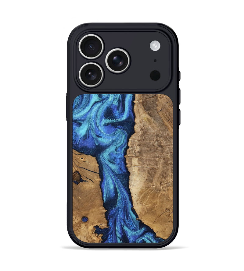 iPhone 17 Pro Wood Phone Case - Jakai (Blue, 807439)