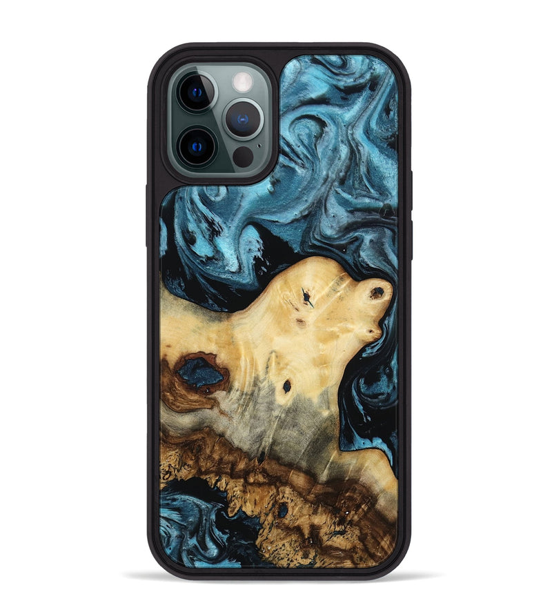 iPhone 12 Pro Max Wood Phone Case - Neil (Blue, 807440)