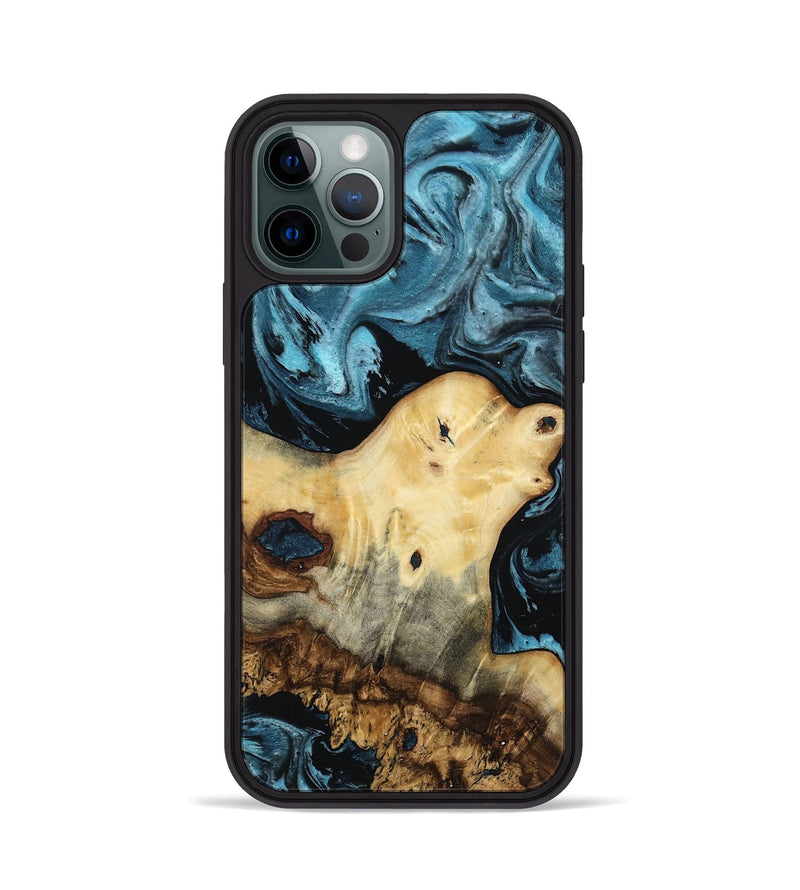 iPhone 12 Pro Wood Phone Case - Neil (Blue, 807440)