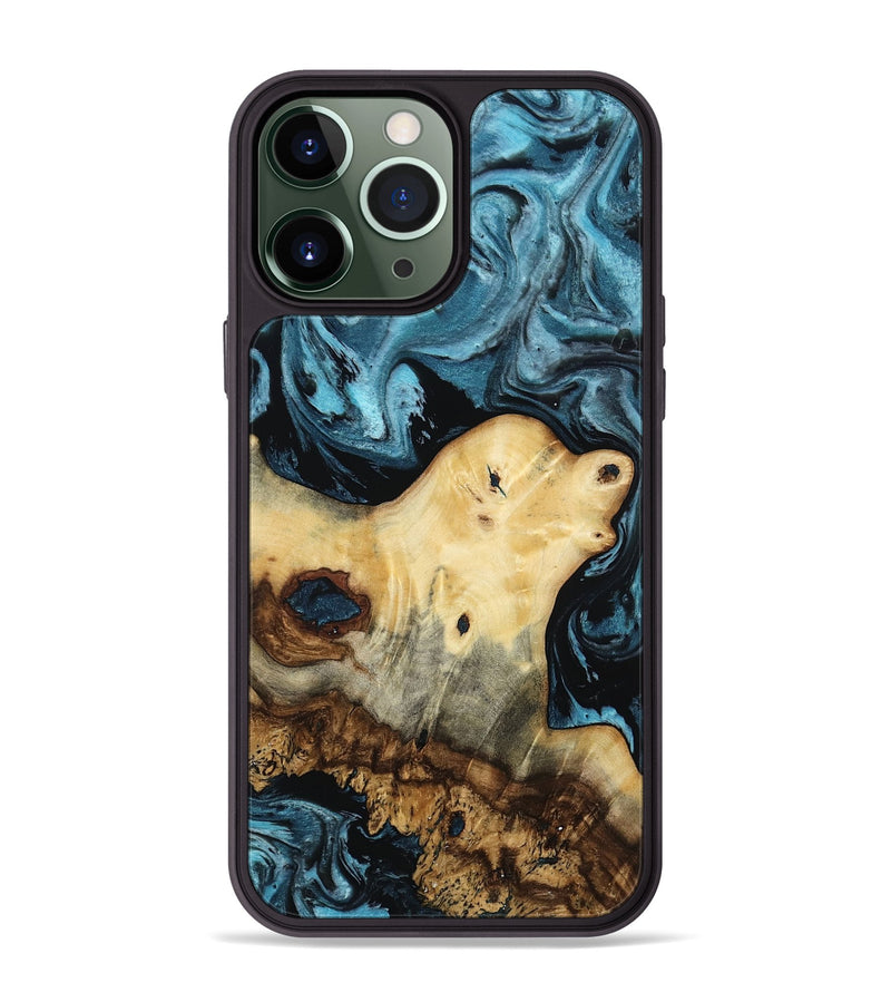 iPhone 13 Pro Max Wood Phone Case - Neil (Blue, 807440)