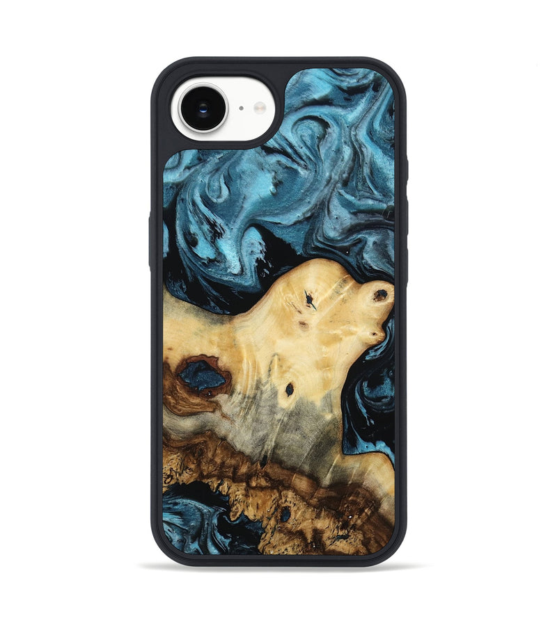 iPhone 16e Wood Phone Case - Neil (Blue, 807440)