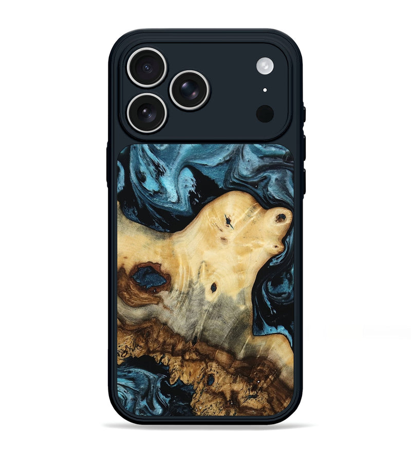 iPhone 17 Pro Max Wood Phone Case - Neil (Blue, 807440)