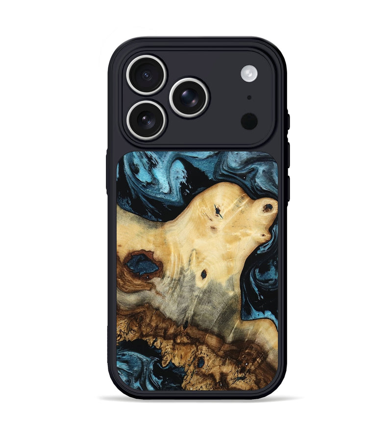 iPhone 17 Pro Wood Phone Case - Neil (Blue, 807440)