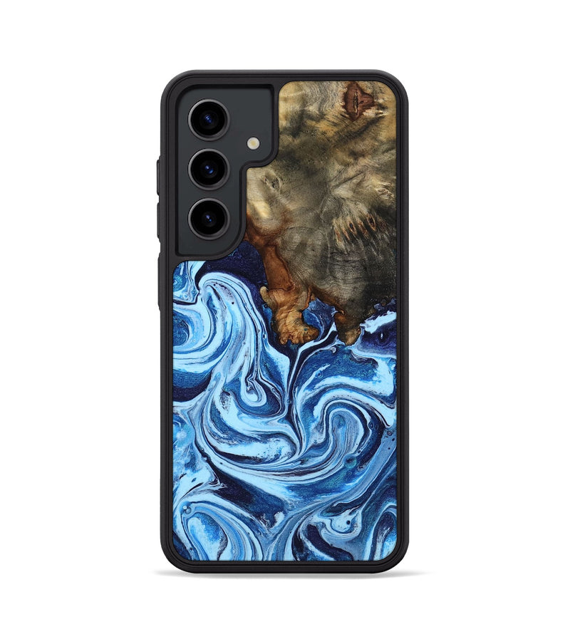 Galaxy S24 Wood Phone Case - Laney (Blue, 807441)