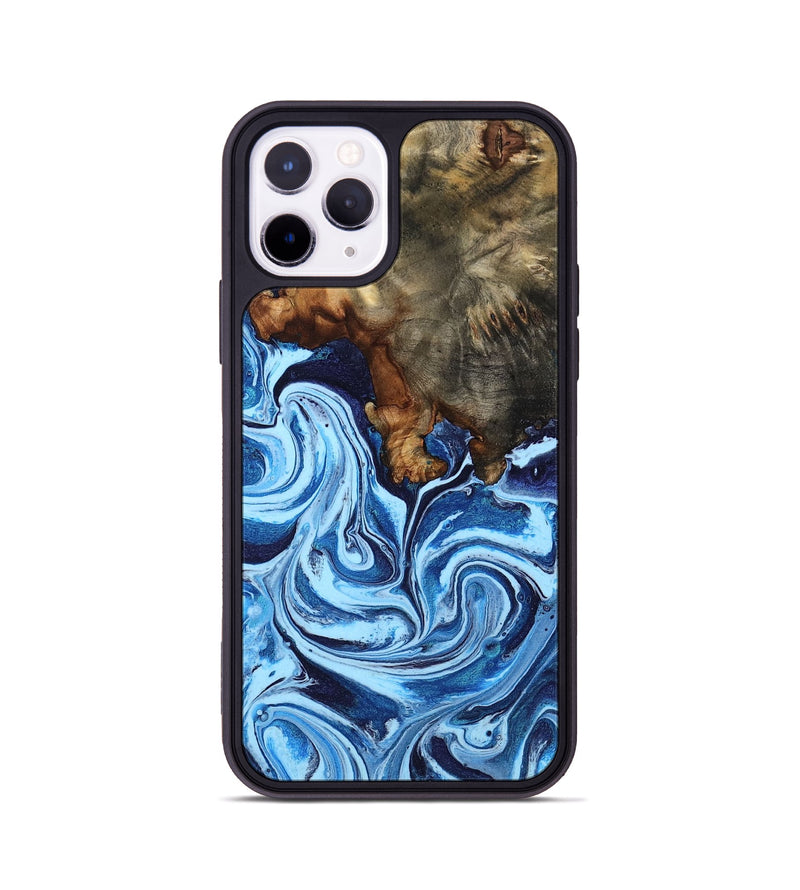 iPhone 11 Pro Wood Phone Case - Laney (Blue, 807441)