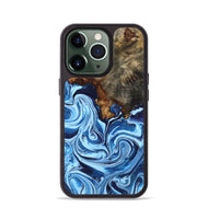 iPhone 13 Pro Wood Phone Case - Laney (Blue, 807441)