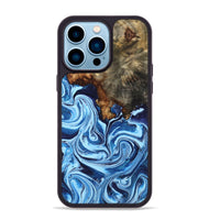 iPhone 14 Pro Max Wood Phone Case - Laney (Blue, 807441)