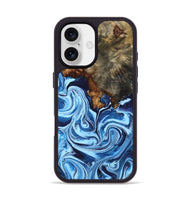 iPhone 17 Wood Phone Case - Laney (Blue, 807441)