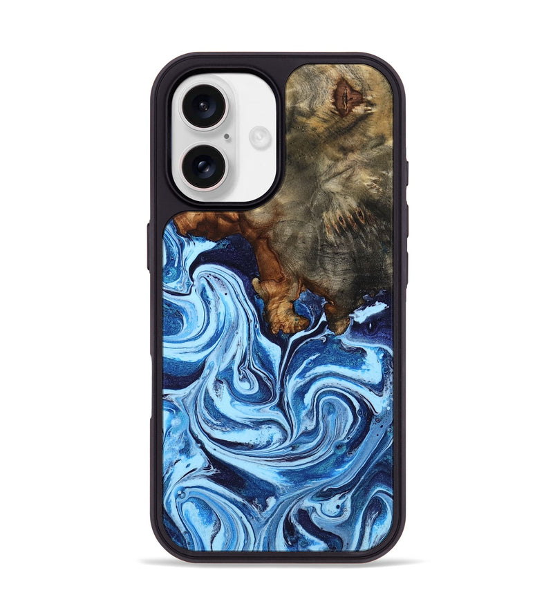iPhone 17 Wood Phone Case - Laney (Blue, 807441)
