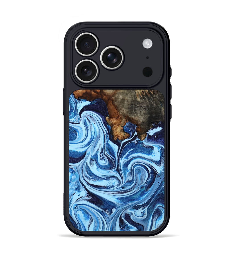 iPhone 17 Pro Wood Phone Case - Laney (Blue, 807441)