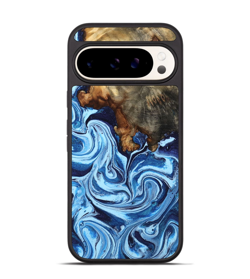 Pixel 9 Wood Phone Case - Laney (Blue, 807441)