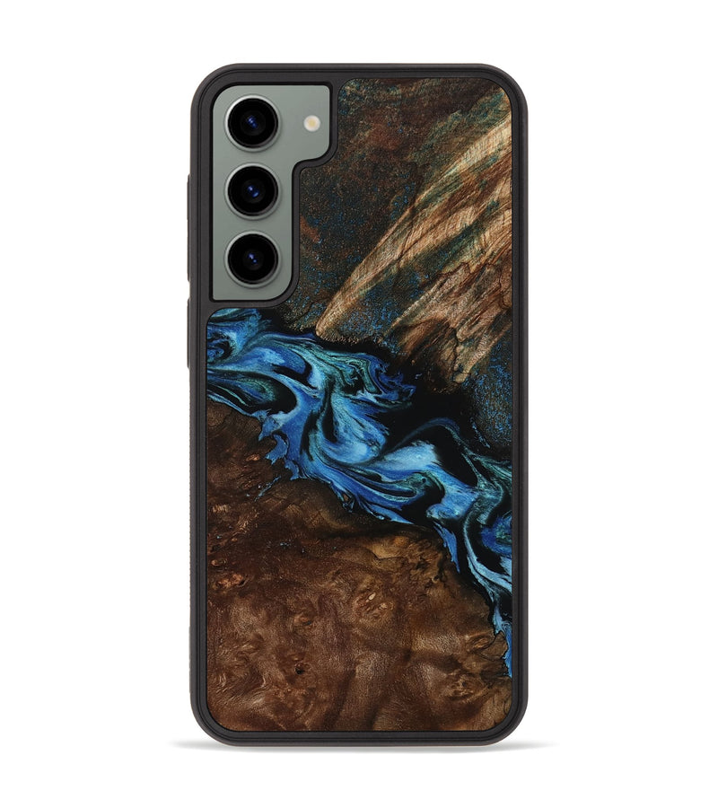 Galaxy S23 Plus Wood Phone Case - Porsha (Blue, 807442)