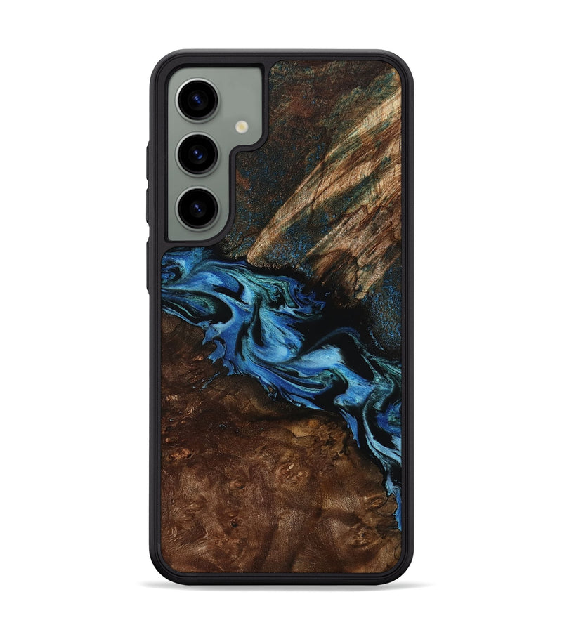 Galaxy S24 Plus Wood Phone Case - Porsha (Blue, 807442)