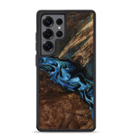 Galaxy S25 Ultra Wood Phone Case - Porsha (Blue, 807442)