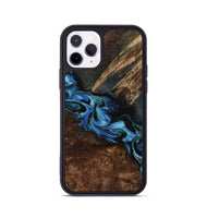 iPhone 11 Pro Wood Phone Case - Porsha (Blue, 807442)
