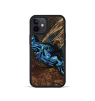 iPhone 12 mini Wood Phone Case - Porsha (Blue, 807442)