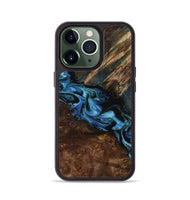 iPhone 13 Pro Wood Phone Case - Porsha (Blue, 807442)