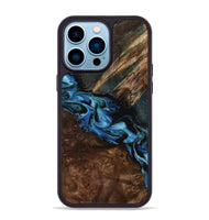 iPhone 14 Pro Max Wood Phone Case - Porsha (Blue, 807442)