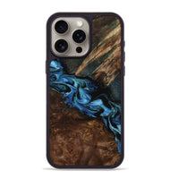 iPhone 15 Pro Max Wood Phone Case - Porsha (Blue, 807442)
