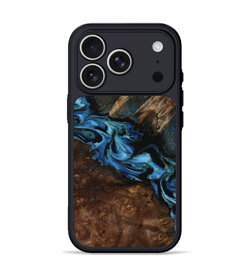 iPhone 17 Pro Wood Phone Case - Porsha (Blue, 807442)
