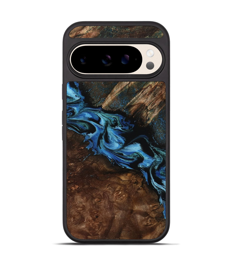 Pixel 10 Wood Phone Case - Porsha (Blue, 807442)