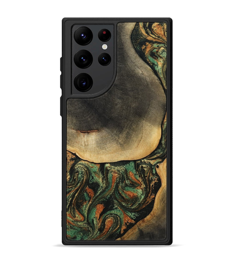 Galaxy S22 Ultra Wood Phone Case - Liliana (Green, 807443)