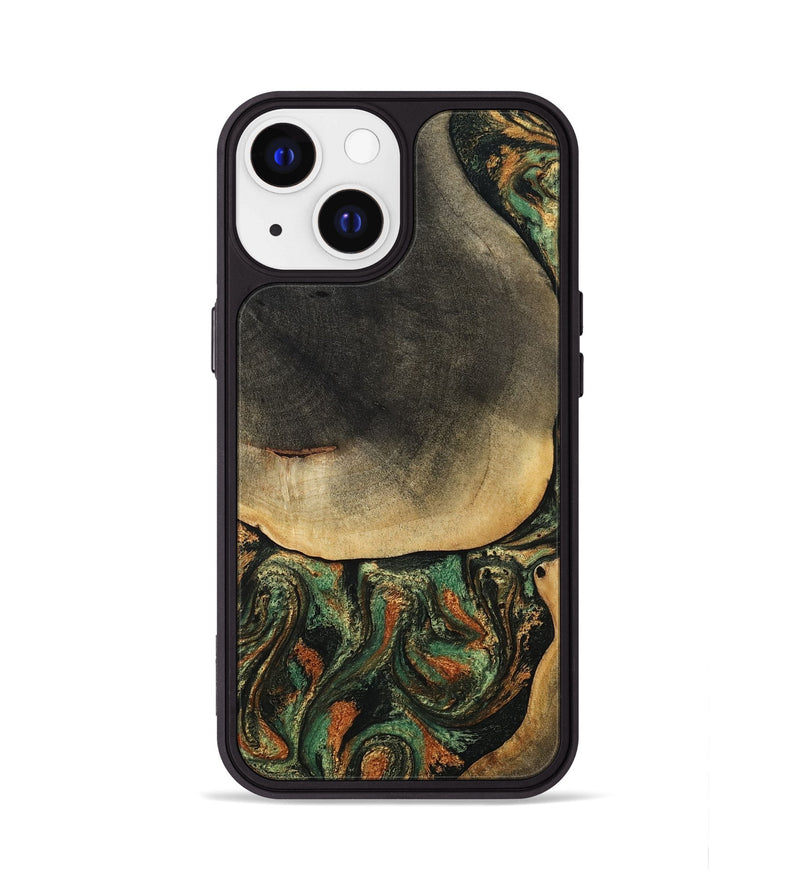 iPhone 13 Wood Phone Case - Liliana (Green, 807443)