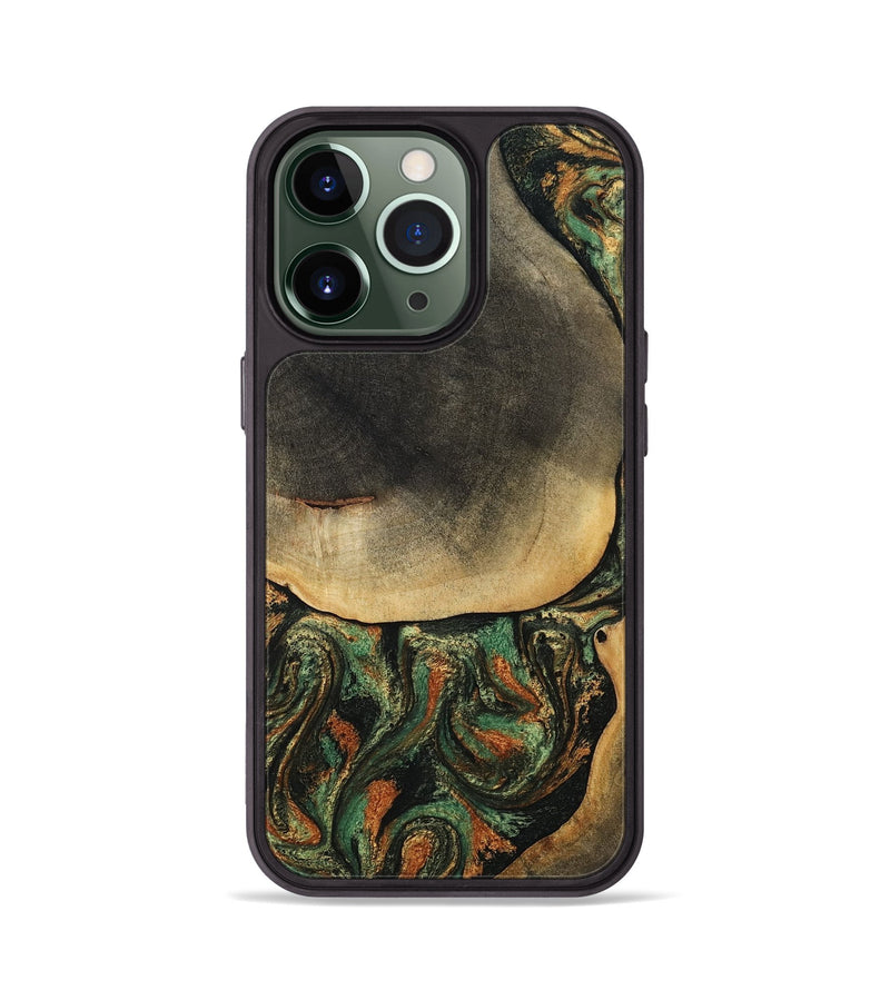 iPhone 13 Pro Wood Phone Case - Liliana (Green, 807443)