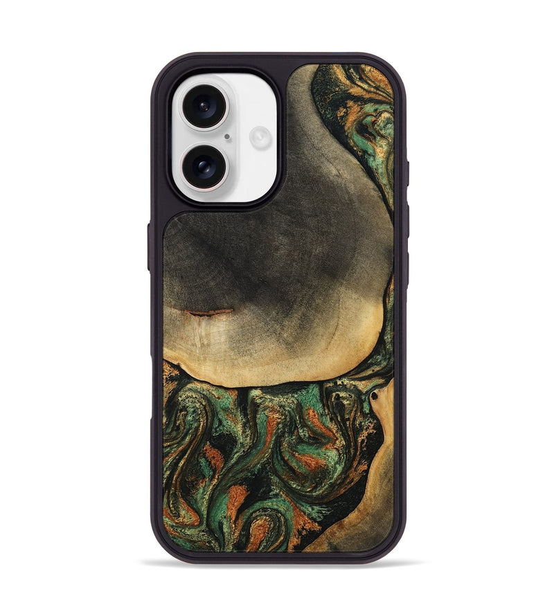 iPhone 17 Wood Phone Case - Liliana (Green, 807443)