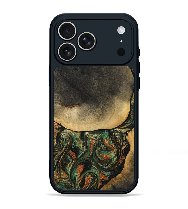 iPhone 17 Pro Max Wood Phone Case - Liliana (Green, 807443)