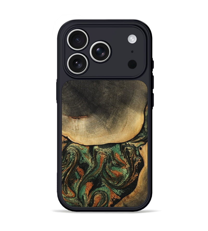 iPhone 17 Pro Wood Phone Case - Liliana (Green, 807443)