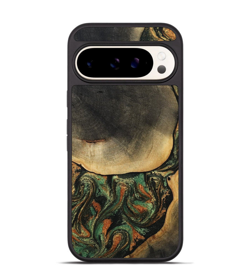 Pixel 9 Wood Phone Case - Liliana (Green, 807443)